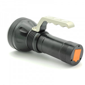 Fém házas, nagy teljesítményű, akkumulátoros keresőlámpa és powerbank