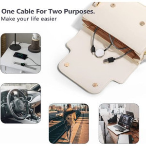 2 az 1-ben Lightning + Vezeték nélküli töltő, iPhone/iPad/Apple Watch -hoz