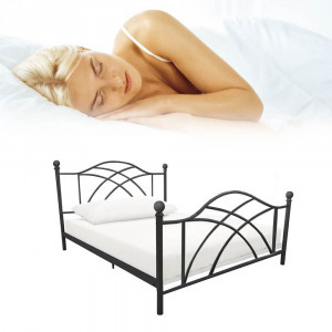 Lotti fém ágykeret 90x200, fekete