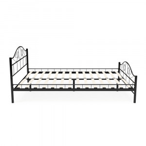 Mimi fém ágykeret ajándék ágyráccsal, 140 x 200 cm, fekete