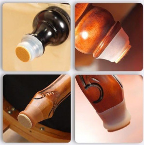 4db Szilikon bútor láb védő fehér