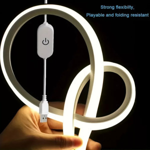 Rugalmas LED neon szalagfény fehér - 5 m