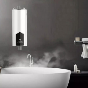 LED kijelzős átfolyós vízmelegítő zuhanyfejjel, 3,5 kW