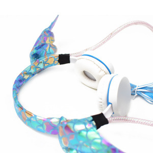 Világító fejhallgató mozgatható szárnyakkal (16083)