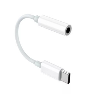 USB-C/Jack AUX Audio adapter, USB-C/3.5mm, fülhallgató/mikrofon csatlakozás