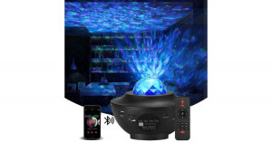 Galaxis projector -Csillagos ég party lámpa, távirányítóval, Bluetooth hangszóró