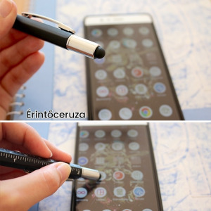 Többfunkciós toll, multifunkciós toll, szerszám toll (6 az 1-ben), szürke