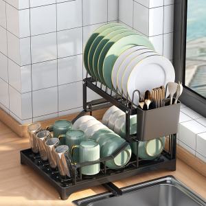 Kétszintes edényszárító, csepegtető