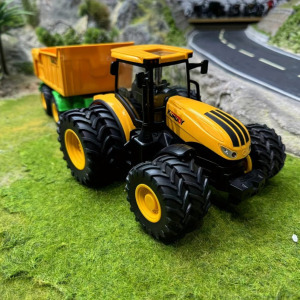 Jumbo 41.91cm-es farm traktor játékkészlet utánfutóval