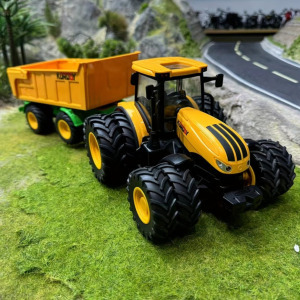 Jumbo 41.91cm-es farm traktor játékkészlet utánfutóval