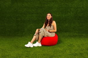 Kültéri babzsák puff - 60x40x60