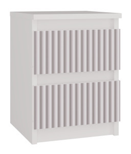 Drohmo MIX M2 ARTEO éjjeliszekrény, 30x40x30 cm, fehér-rózsaszín