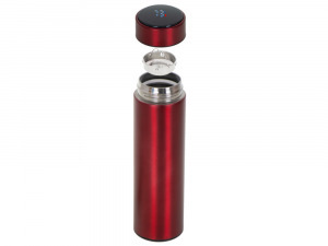SMART LED kijelzős thermo termosz bögre - 500ml - bordó