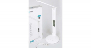 Asztali érintős LED lámpa -3 színhőmérséklet -dátum - hőmérséklet