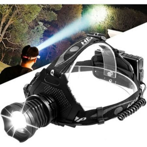 Extra erős P70 LED fejlámpa akkumulátorral - MS-924