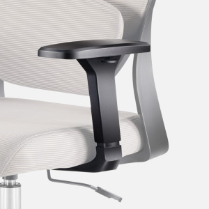 Ergonomikus irodai forgószék kartámaszokkal, deréktámasszal, hálós anyaggal, szürke