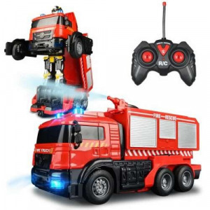 Transformers tűzoltóautó LED fényekkel, vízágyúval Transformers tűzoltóautó LED fényekkel, vízágyúval