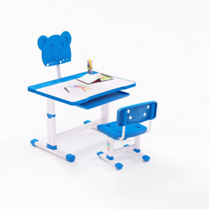 Ergonomikus gyerekasztal székkel kék 40x60