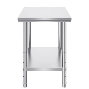 Rozsdamentes acél konyhai asztal