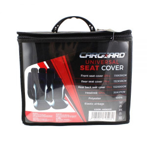 Carguard autós üléshuzat szett - szürke / fekete - 9 db-os