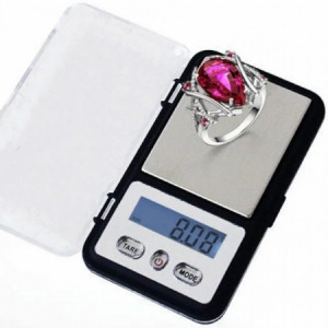 Mini digitális zsebmérleg, ékszermérleg.- MH-333 / 200gr 0,01 - MS-757