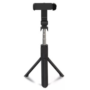 Bluetooth szelfibot tripod funkcióval, távirányítóval, 18.5cm-68cm, fekete