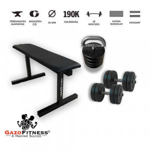 GazoFitness pad + kézi súlyzó 2×10,5Kg(22Kg) + kettlebell 11,5Kg