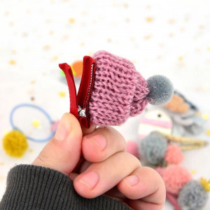 Hajcsat szett gyerekeknek, barna