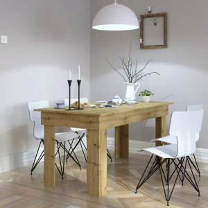 Shannan SO M étkezőasztal, 160x75x80 cm, tölgy