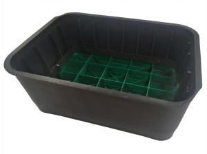 Csapszekrény kerti műanyag normál alacsony 260x385x175 levehető fedéllel