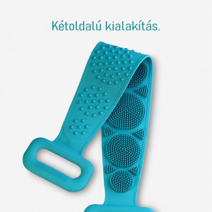 Hátmosó, masszázskefe - kék