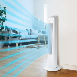 Léghűtő oszlopventilátor - fehér-77 cm