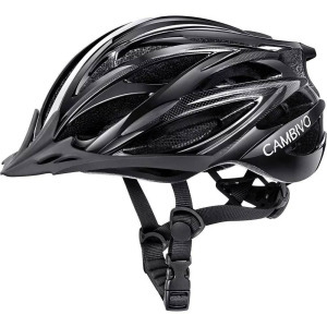 Női/Férfi kerékpáros sisak, S 50-54cm, fényvisszaverő csíkok, fekete minta