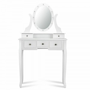 Fésülködő asztal Hollywood, fehér