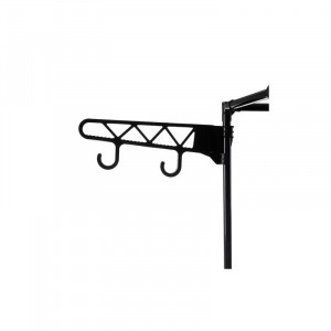 Ruhaakasztó, ruhaállvány, gardrób polc, dupla polcokkal, akasztókkal