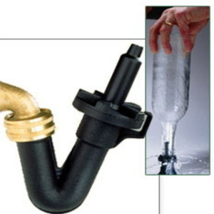 Csapra szerelhető szimpla üvegöblítő