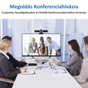 Tenveo webkamera kameratartóval, TEVO-VA200PRO FHD1080 stereo szürke-fekete