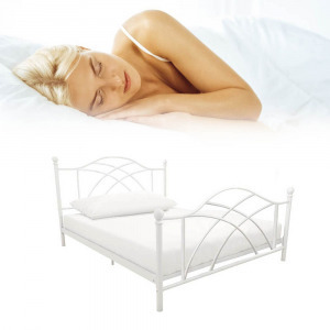 Lotti fém ágykeret 160x200, fehér
