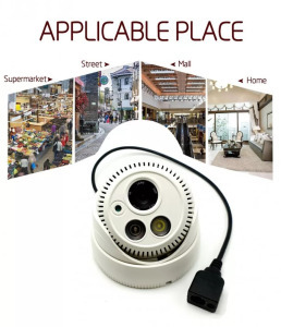 Vezeték nélküli WiFi/LAN térfigyelő IP kamera, J07 kültéri/beltéri fehér