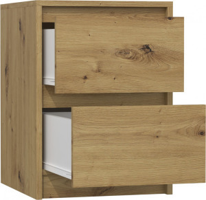 Shannan K2 éjjeliszekrény, 40x55x43 cm, tölgy