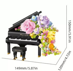 Balody Mini Zongora és Virágcsokor építőkészlet - 841 db