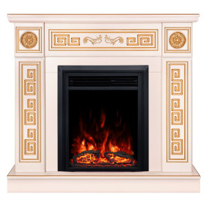 Kandallókészlet Versailles gold & Cris, Art Flame, 1020x1100x300 mm, 1500 W