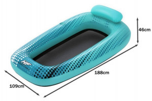 Felfújható strandmatrac italtartóval, és fejtámasszal (Bestway)