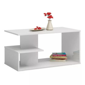 Drohmo Dallas dohányzóasztal, 91x40x51 cm, fehér