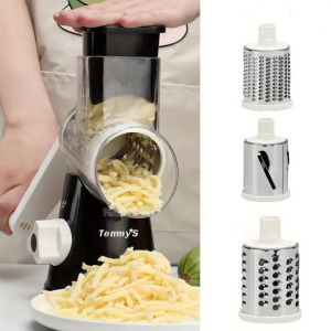 Sajtreszelő, konyhai mandoline zöldségszeletelő 7,62 cm-es cserélhető pengékkel