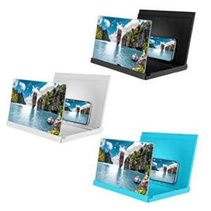 Mobiltelefon kijelző nagyító konzol, 3D plasztik kivetítő 12 colos - fehér