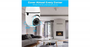 Forgatható Smart Wifi IP kamera, E27 foglalattal