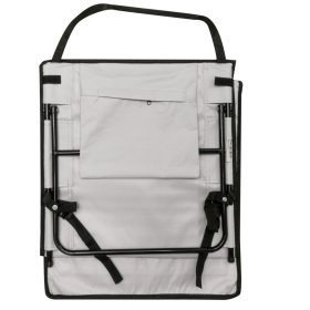 Összecsukható strandszőnyeg nyugágy állítható háttámlával - szürke