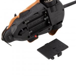 Macskajáték, egér játék, távirányítós egér szürke rózsaszín fülekkel