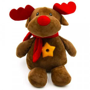 Zenélő és csillagkivetítős rénszarvas